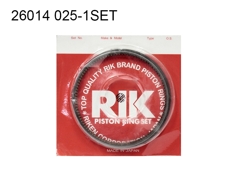 RIKEN Кольца поршневые (0.25/ к-т на 1 поршень) Suzuki Grand Vitara 08-16 / Kizashi 09-15 J24B