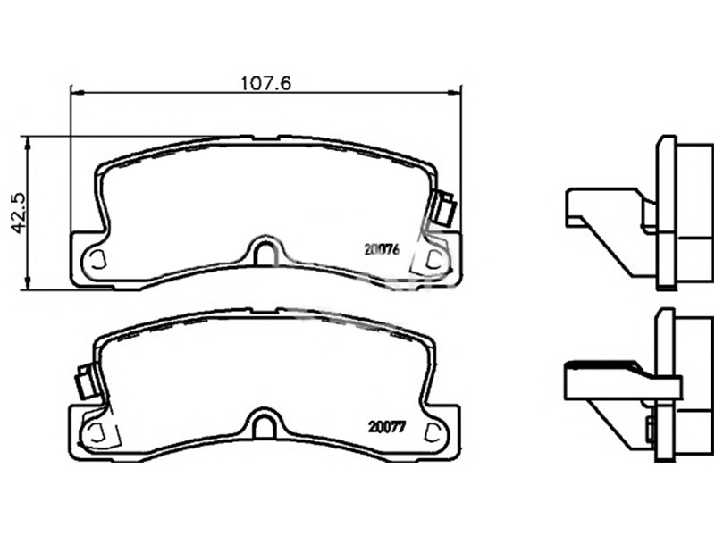 AKEBONO Колодки тормозные (Сзади) Lexus RX 97-03 / Toyota Avensis 97-03