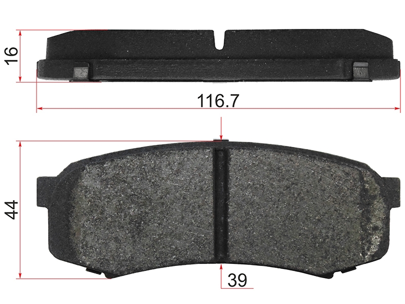 AKEBONO Колодки тормозные (Сзади) Mitsubishi Pajero 06-20 / Toyota Hilux Pick Up 01-04