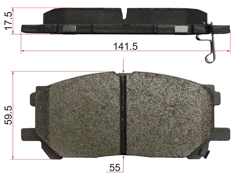 AKEBONO Колодки тормозные (Спереди) Lexus RX 03-09 / Toyota Harrier 03-13