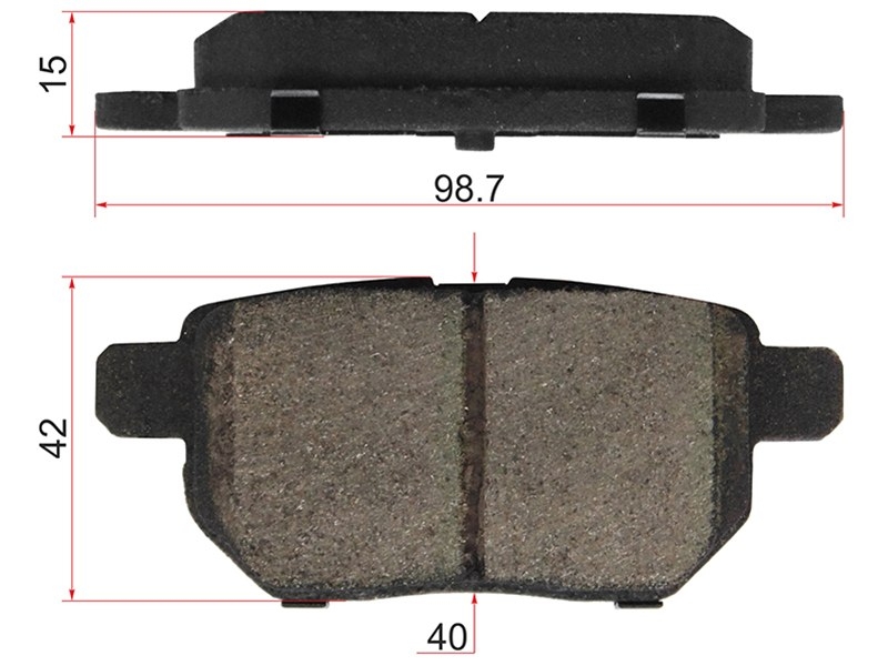 AKEBONO Колодки тормозные (Сзади) Toyota Corolla (E150) 06-13 / Prius 09-23