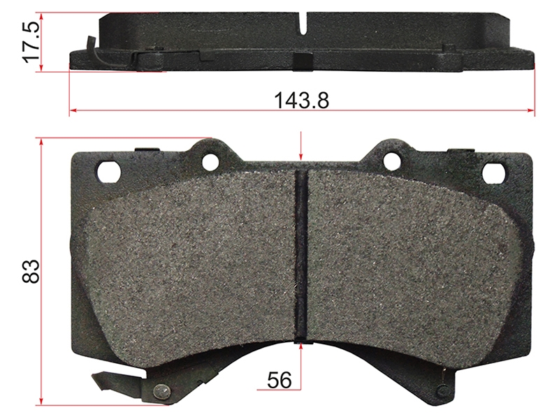 AKEBONO Колодки тормозные (Спереди) Toyota Land Cruiser (J200) 07-21 / Lexus LX 07-23