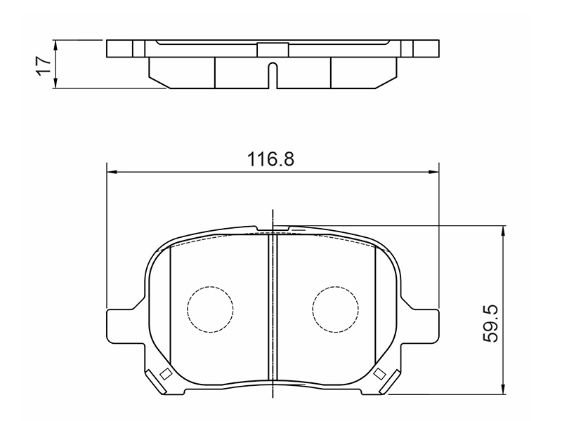 Деталь BAIKOR Колодки тормозные (Спереди) Lexus RX 97-06 / Toyota Camry 96-02