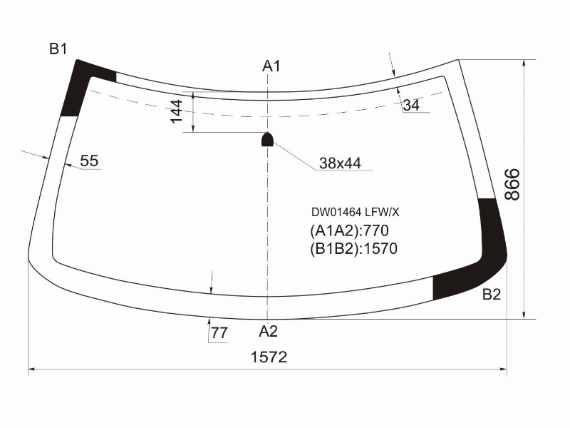 XYG Стекло лобовое Jeep Grand Cherokee 98-05