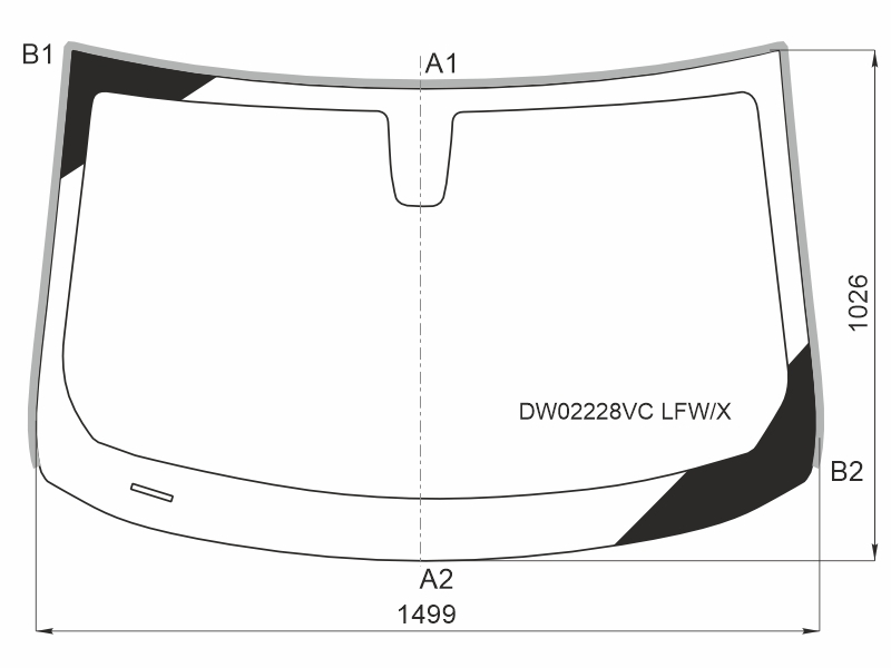 XYG Стекло лобовое (Молдинг/ 4D SED) Chevrolet Malibu 15