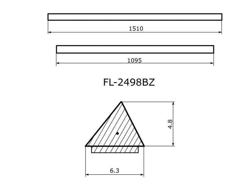 FLEXLINE Молдинг лобового стекла (Сверху) Volkswagen Polo 01-20
