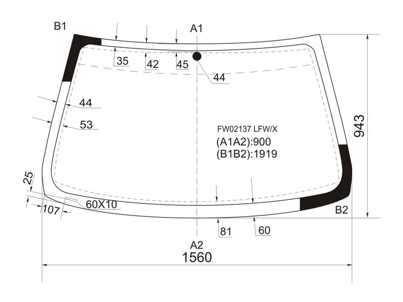 XYG Стекло лобовое BMW X5 99-06