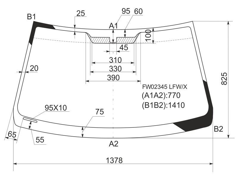 XYG Стекло лобовое Lexus IS 98-05 / Toyota Altezza 98-05