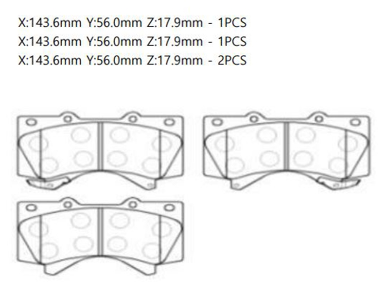 CTR Колодки тормозные (Спереди) Toyota Land Cruiser (J200) 07-21 / Lexus LX 07-23