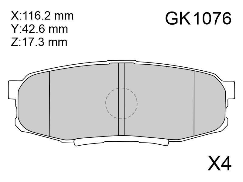 Деталь CTR Колодки тормозные (Сзади) Toyota Land Cruiser (J200) 07-21 / Lexus LX 07-23