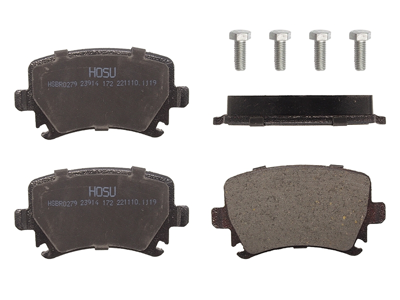 Деталь HOSU Колодки тормозные (Сзади) Audi A3 03-13 / A4 00-09