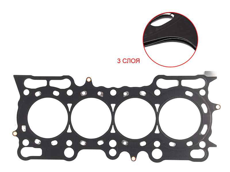 STONE Прокладка головки блока цилиндров Honda Accord 97-03 / Prelude 96-01 20T2N;20TN;D16B6;D16B7;F18B2;F18B3;F20A4;F20B6;F22A2;F22Z5;F22Z6;F23Z5;H22A;H22A4;H22A5;H22A6;H22A7;H22A8;H22Z1;H22Z2;H23A (Металл)