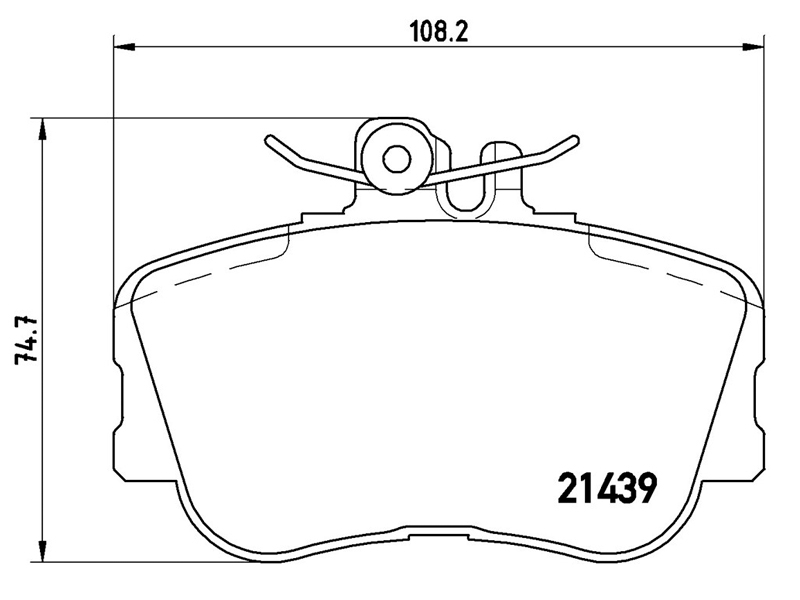 BREMBO Колодки тормозные (Спереди) Mercedes-Benz C-Class 93-01