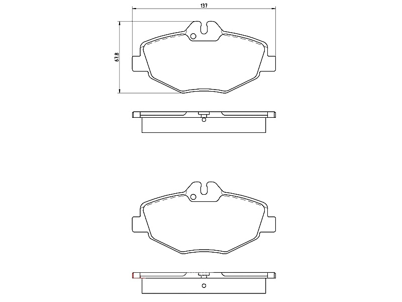 BREMBO Колодки тормозные дисковые | перед |