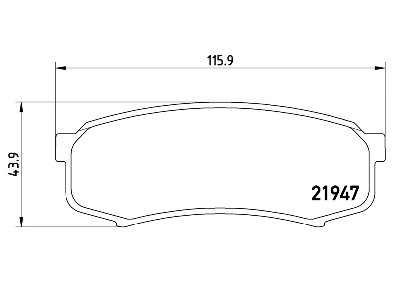 BREMBO Колодки тормозные (Сзади) Mitsubishi Pajero 06-20 / Toyota Hilux Pick Up 01-04