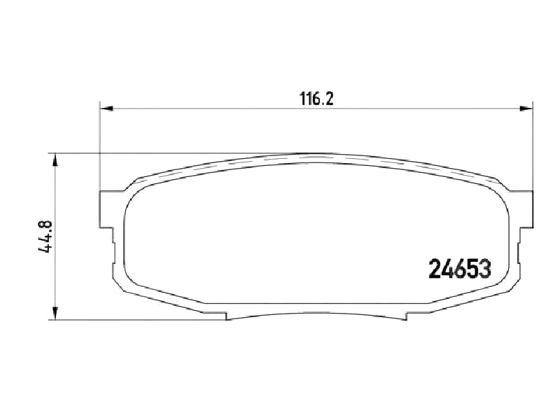Деталь BREMBO Колодки тормозные (Сзади) Toyota Land Cruiser (J200) 07-21 / Lexus LX 07-23