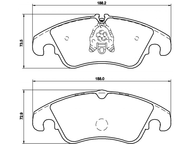 BREMBO Колодки тормозные дисковые