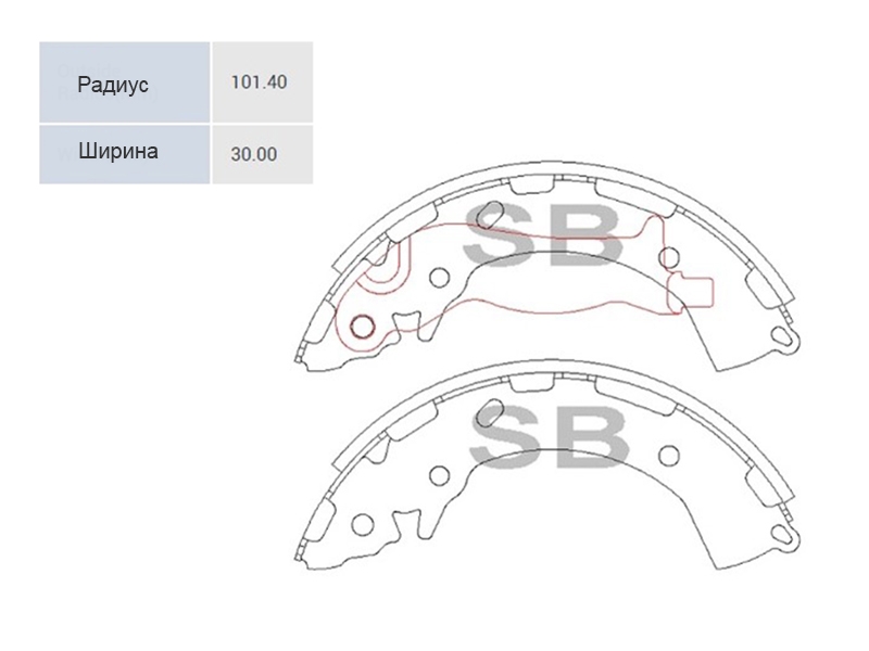 HI-Q/SANGSIN BRAKE Колодки тормозные барабанные Hyundai Elantra 10-19 / Solaris 10-20