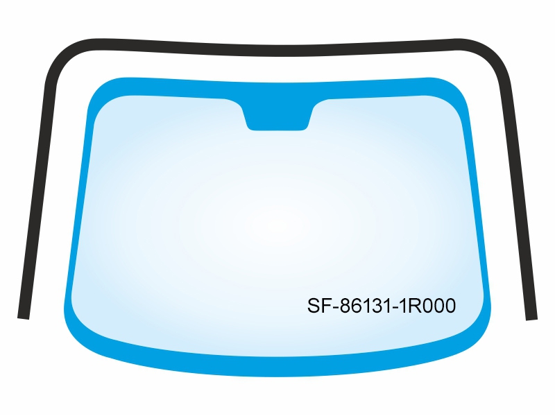 SAT Молдинг лобового стекла (П-образный) Hyundai Solaris 10-17 / Kia Rio 11-17