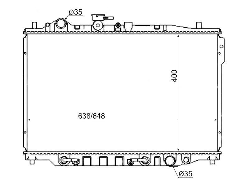 SAT Радиатор Mazda 626 87-97 / Capella 87-97