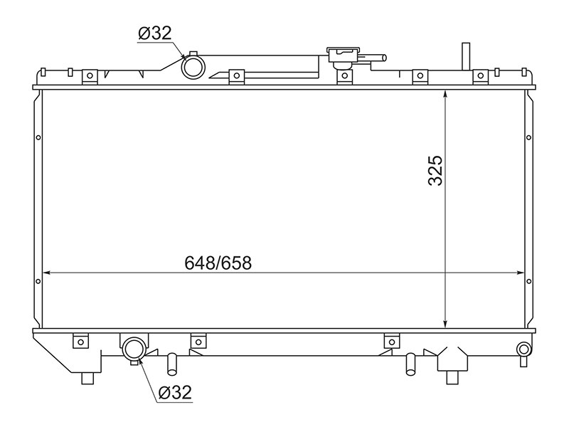 Деталь SAT Радиатор Toyota Caldina (T190) 92-02 / Carina 92-96