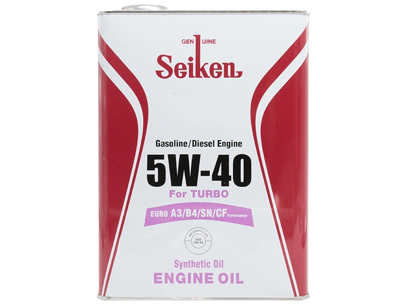 SEIKEN Масло моторное SEIKEN SYNTHETIC A3/B4/SN/CF 5W-40 4л