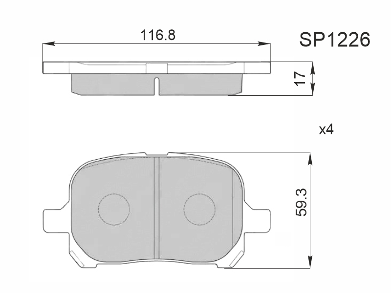Деталь HI-Q/SANGSIN BRAKE Колодки тормозные (Спереди) Lexus RX 97-06 / Toyota Camry 96-02
