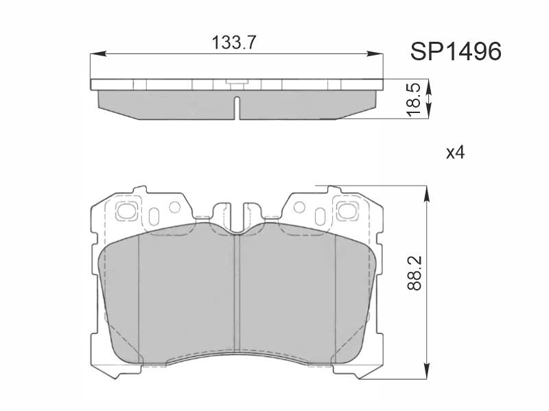 HI-Q/SANGSIN BRAKE Колодки тормозные (Спереди) Lexus LS 06-17