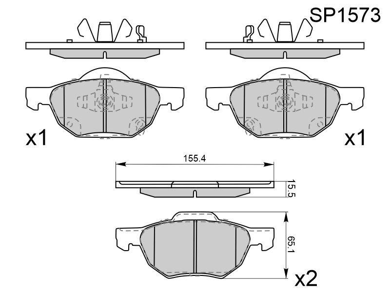 HI-Q/SANGSIN BRAKE Колодки тормозные (Спереди) Honda Accord 02-20