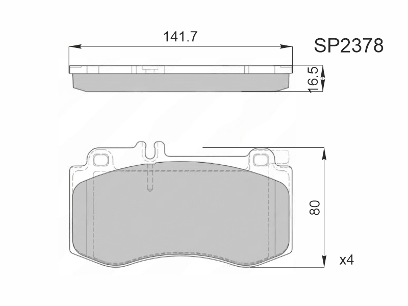 HI-Q/SANGSIN BRAKE Колодки тормозные (Спереди) Mercedes-Benz E-Class 09-17 / CLS-Class 10-17