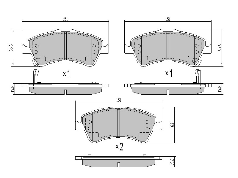Деталь SAT Колодки тормозные (Спереди) Toyota Avensis (T270) 08-18 / Corolla 06-13