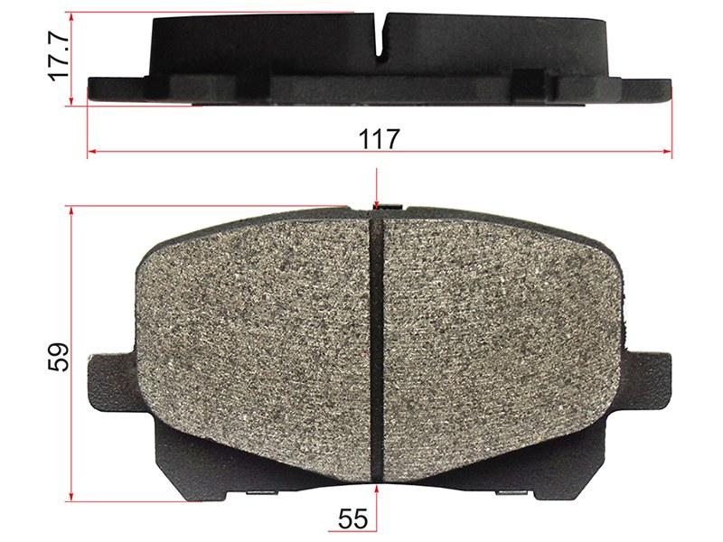 Деталь SAT Колодки тормозные (Спереди) Lexus RX 97-06 / Toyota Camry 96-02