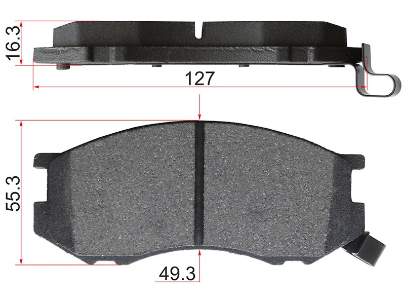 SAT Колодки тормозные (Спереди) Toyota Lite Ace 96-07 / Lite Ace Noah 96-01
