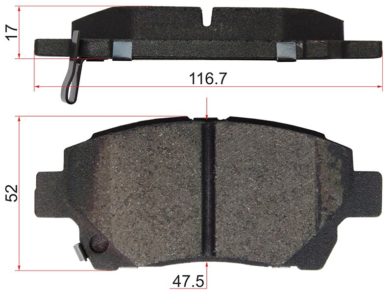 Деталь SAT Колодки тормозные (Спереди) Toyota Allion (T240) 01-07 / Corolla 00-07