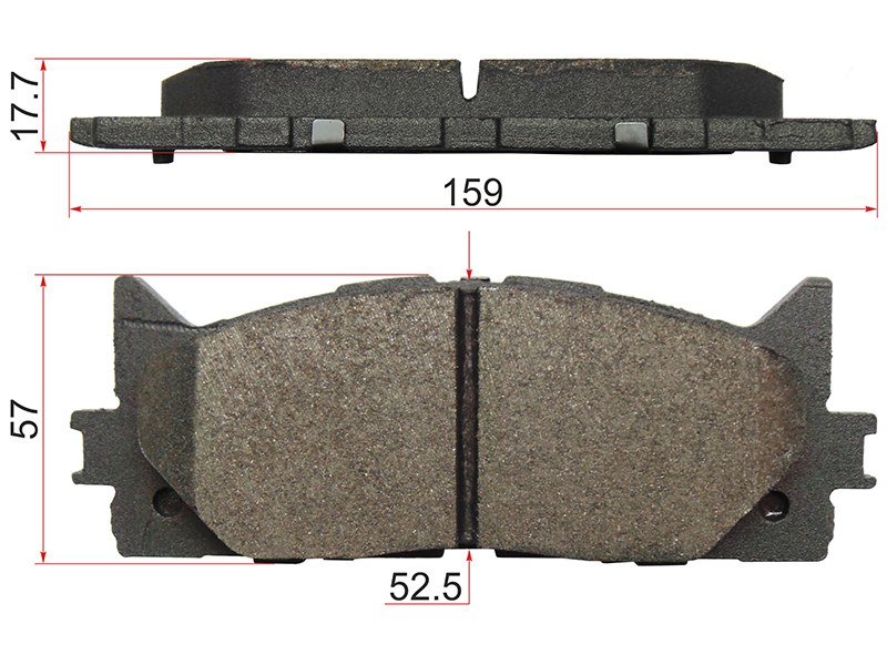 Деталь SAT Колодки тормозные (Спереди) Toyota Camry (XV40,XV50) 01-21 / Lexus ES 06-18