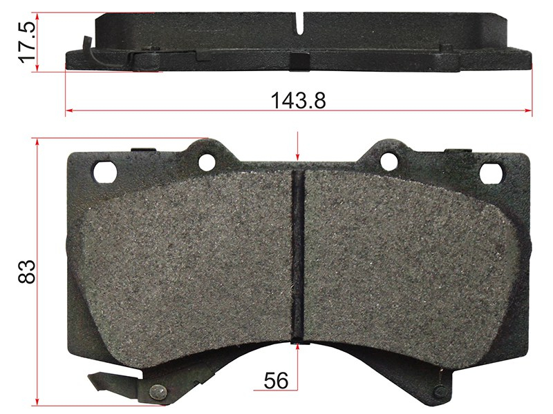 Деталь SAT Колодки тормозные (Спереди/ Усиленные) Toyota Land Cruiser (J200) 07-21 / Lexus LX 07-23