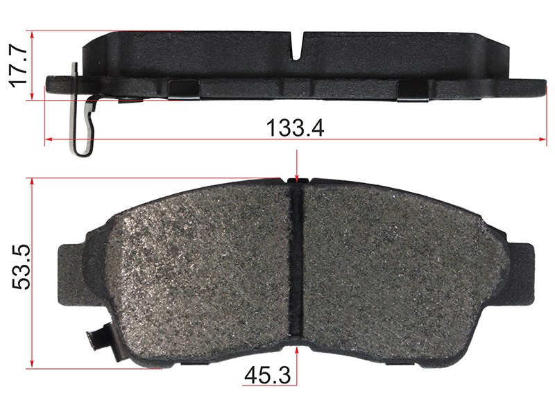 Деталь SAT Колодки тормозные (Спереди) Toyota Caldina (T190,T210) 92-02 / Camry 91-98