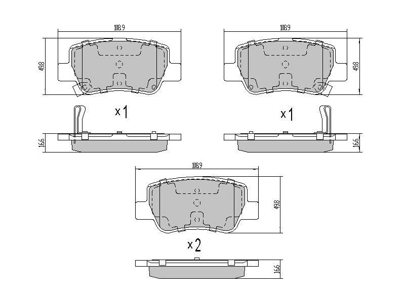 Деталь SAT Колодки тормозные (Сзади) Toyota Avensis (T270) 08-18