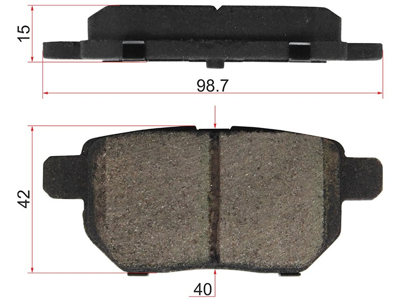 Деталь SAT Колодки тормозные (Сзади) Toyota Corolla (E150) 06-13 / Prius 09-23