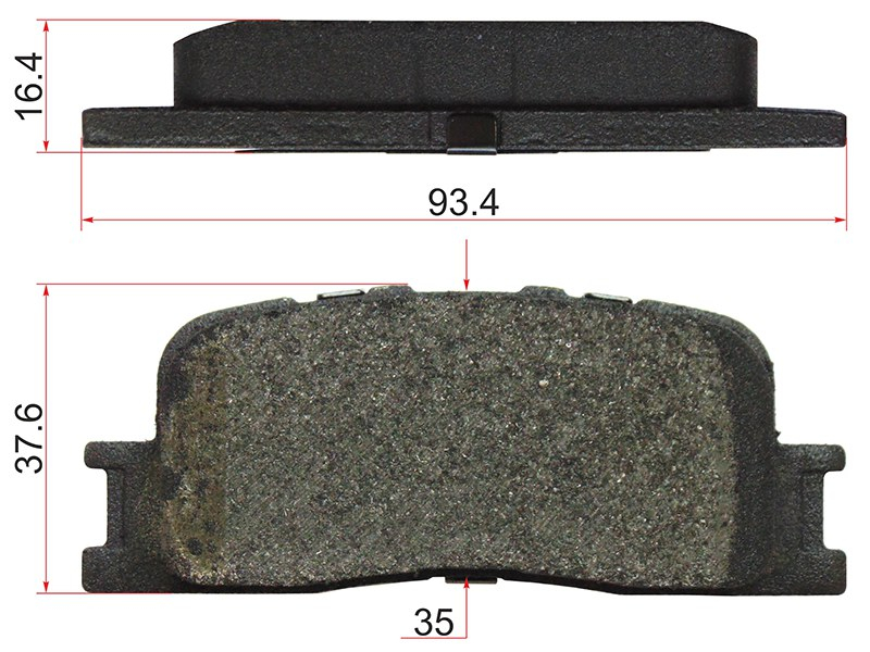 SAT Колодки тормозные (Сзади) Toyota Camry (XV30) 01-06 / Wish 03-17