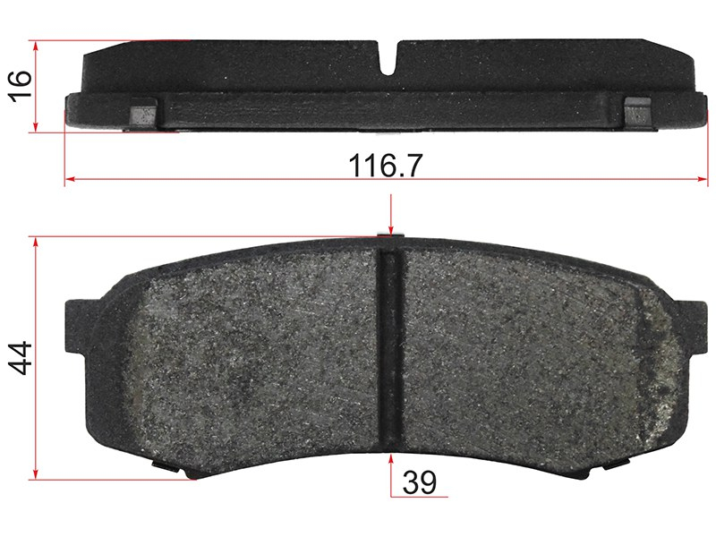 Деталь SAT Колодки тормозные (Сзади/ Усиленные) Mitsubishi Pajero 06-20 / Toyota Hilux Pick Up 01-04