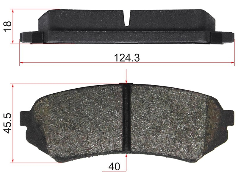 SAT Колодки тормозные (Сзади) Toyota Land Cruiser (J100) 98-07 / Lexus LX 98-07