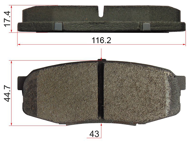 Деталь SAT Колодки тормозные (Сзади) Toyota Land Cruiser (J200) 07-21 / Lexus LX 07-23