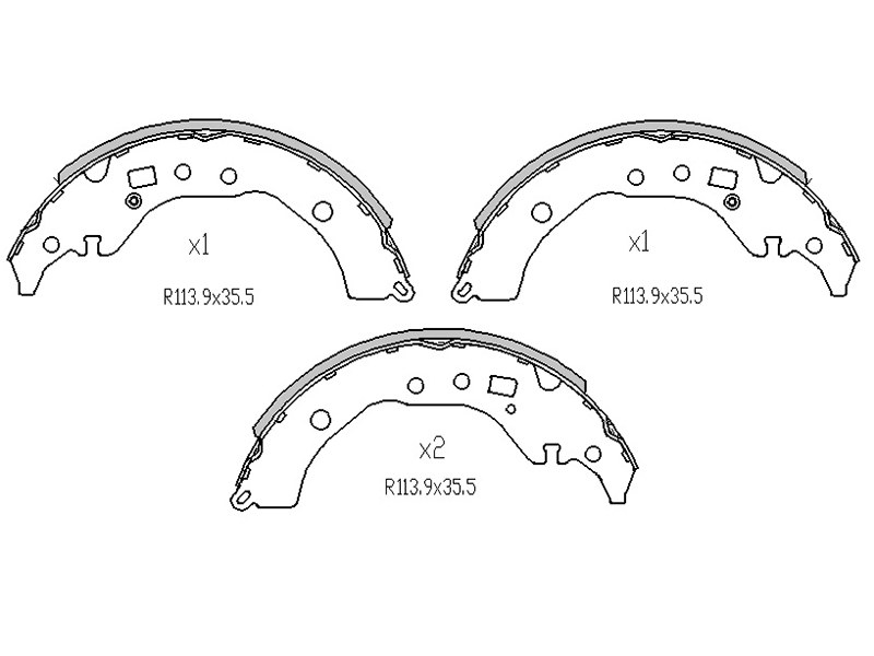 SAT Колодки тормозные барабанные Toyota Allion (T260) 07-21 / Corolla 06-19