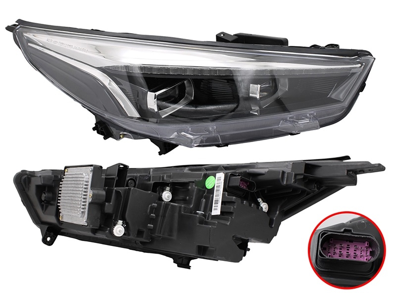 SAT Фара JAC J7 20- (Справа/ LED/ С электрокорректором/ Динамический поворот)