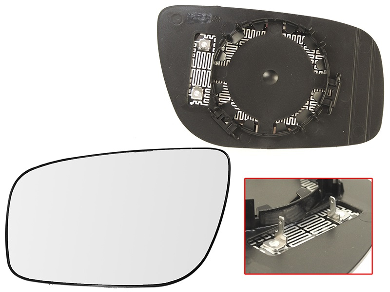 SAT Полотно зеркала Mercedes-Benz E-Class 06-09 (Слева/ Обогрев/ асферическое)