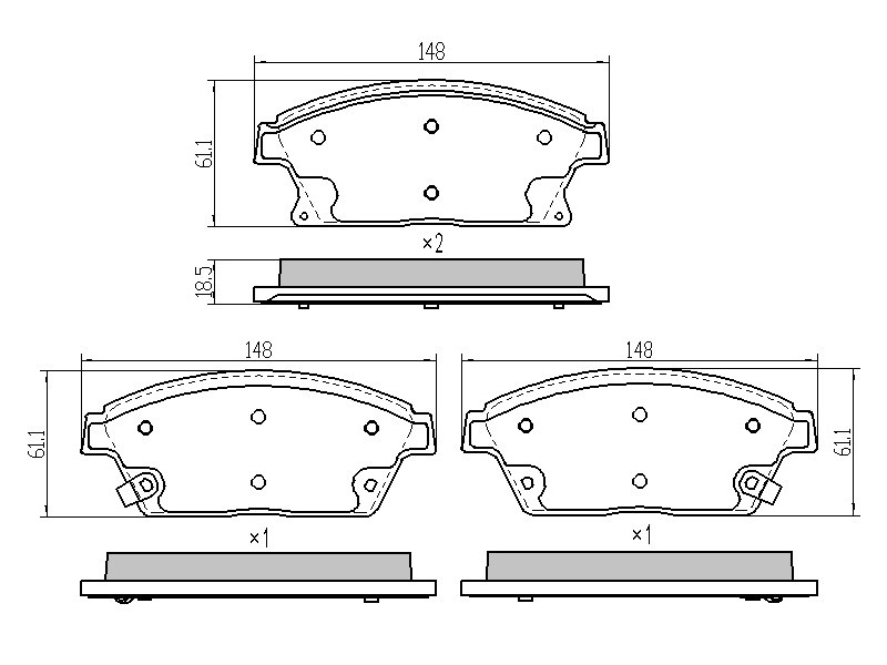SAT Колодки тормозные (Спереди) Chevrolet Aveo 16- / Opel Astra 09-15