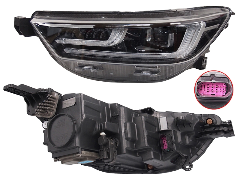 SAT Фара Chery Tiggo 8 Pro 21- (Слева/ LED/ ДХО/ С электрокорректором)