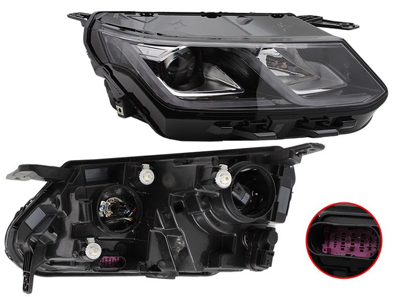 SAT Фара Geely Coolray 18-24 / Belgee X50 23- (Справа/ Галоген/ ДХО/ С электрокорректором)