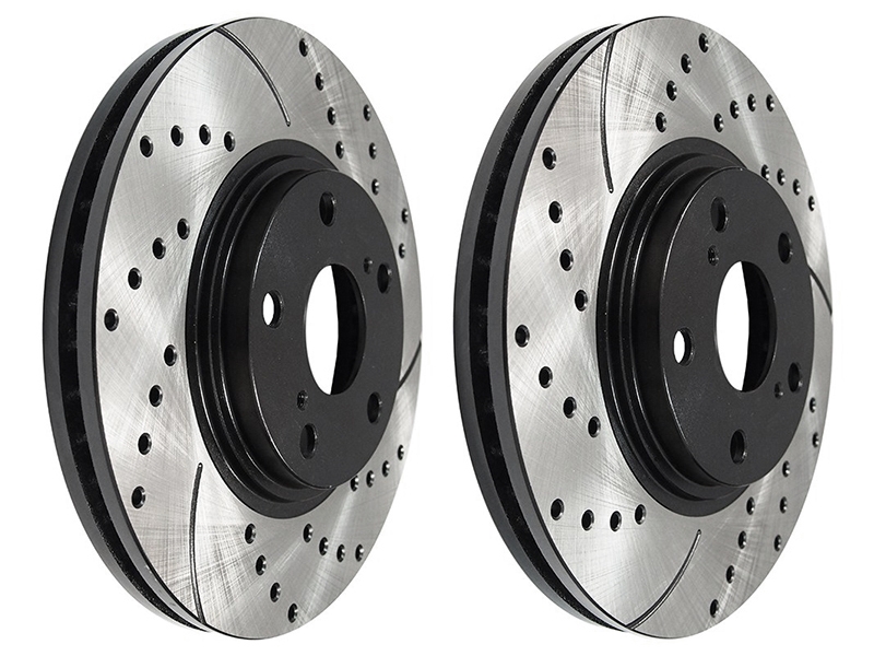 SAT Диски тормозные(комплект 2шт) Lexus RX 97-03 / Toyota Camry 01-06 (Спереди/ Перфорированный)